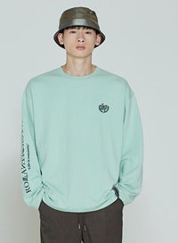 ロマンティッククラウン(ROMANTIC CROWN) RMTCRW LOGO LONG SLEEVE_LIGHT GREEN