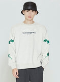ロマンティッククラウン(ROMANTIC CROWN) MODERN LAUREL SWEATSHIRT_MELANGE IVORY