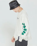 ロマンティッククラウン(ROMANTIC CROWN) MODERN LAUREL SWEATSHIRT_MELANGE IVORY