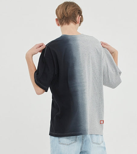 ベドインベド(BADINBAD)  HALF DYEING TEE_GREY