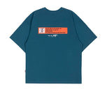 ベドインベド(BADINBAD) BAD IN LABELING TEE_BLUE GREEN