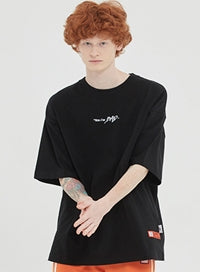 ベドインベド(BADINBAD) BAD IN LABELING TEE_BLACK