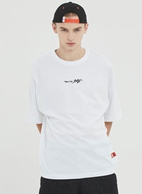 ベドインベド(BADINBAD) BAD IN LABELING TEE_WHITE