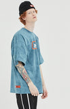 ベドインベド(BADINBAD) EXPRESS LOGO TIE DYE TEE_BLUE GREEN