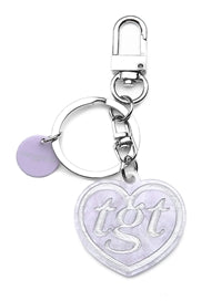 TARGETTO(ターゲット)  HEART LOGO KEY RING_LIGHT PURPLE