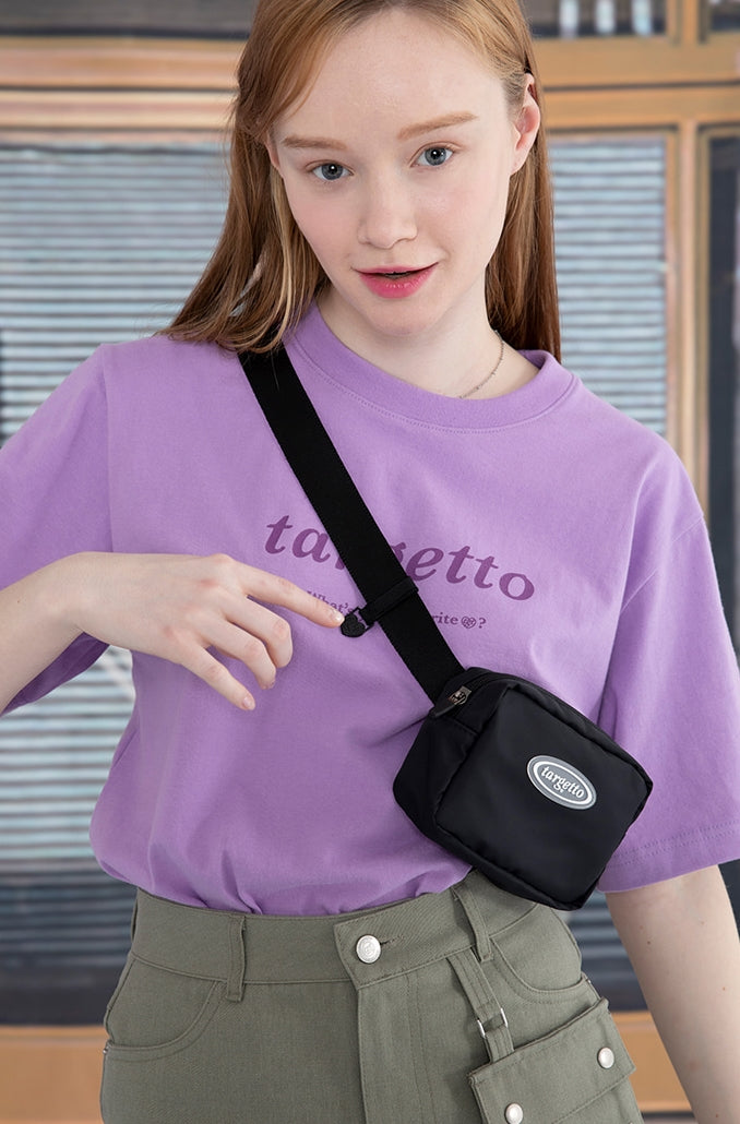 TARGETTO(ターゲット) RUBBER LABEL BELT BAG_BLACK