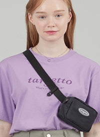 TARGETTO(ターゲット) RUBBER LABEL BELT BAG_BLACK