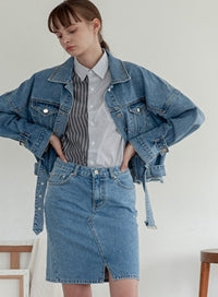 TARGETTO(ターゲット) DENIM SKIRT_BLUE