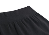 TARGETTO(ターゲット) PLEATS KNIT SKIRT_CHARCOAL