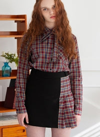 TARGETTO(ターゲット) HALF AND HALF SKIRT_BLACK