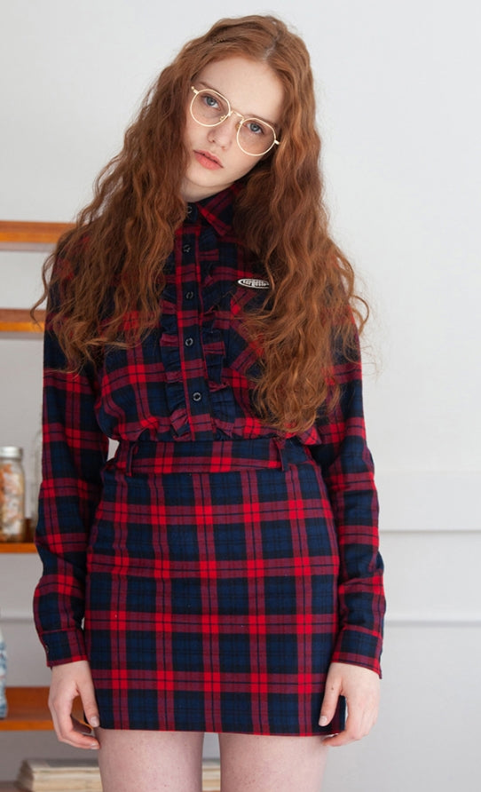 TARGETTO(ターゲット) BASIC CHECK SKIRT_RED CHECK