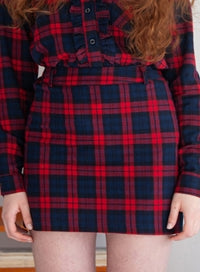 TARGETTO(ターゲット) BASIC CHECK SKIRT_RED CHECK