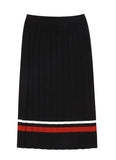 TARGETTO(ターゲット) PLEATS KNIT SKIRT_BLACK