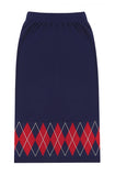 TARGETTO(ターゲット)  NEO ARGYLE KNIT SKIRT_NAVY