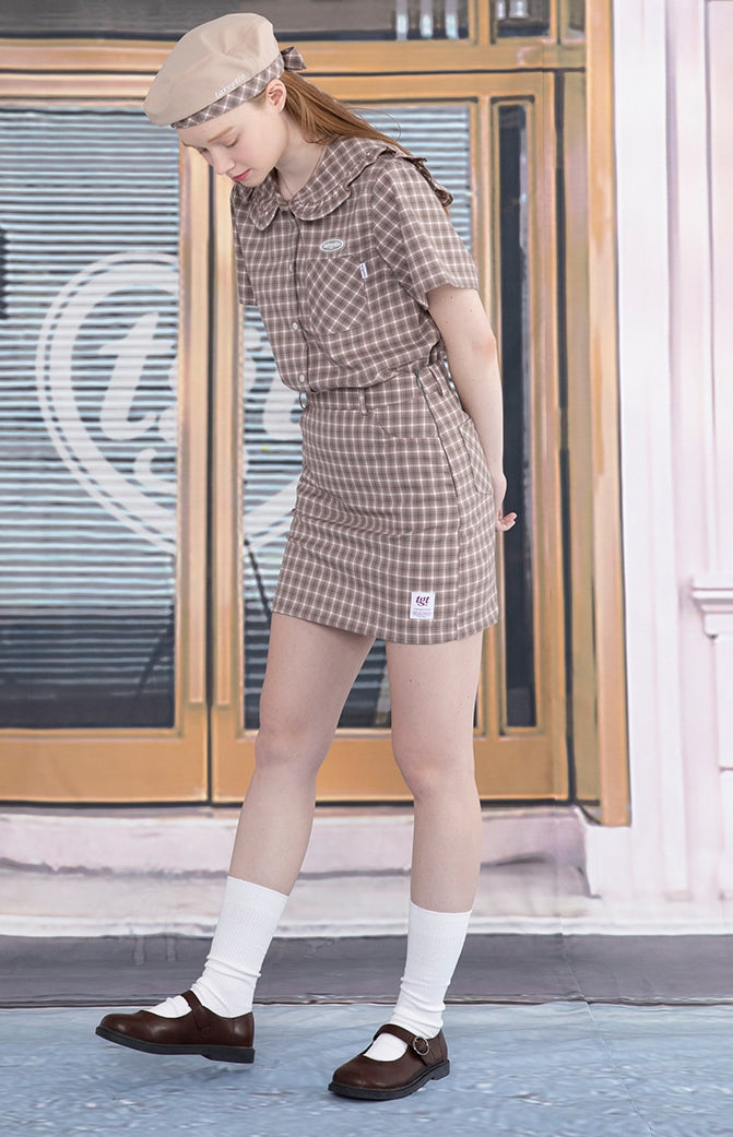 TARGETTO(ターゲット)  NEO TGT CHECK SKIRT_GREY