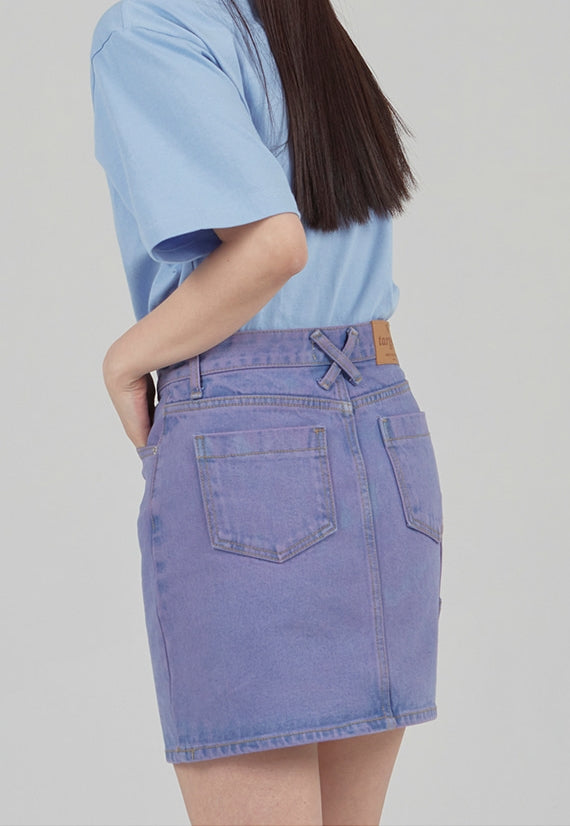 TARGETTO(ターゲット)  WASHING DYEING SKIRT_PURPLE