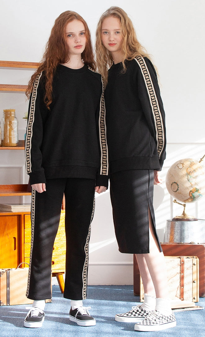 TARGETTO(ターゲット)  LOGO TAPE TRAINING PANTS_BLACK