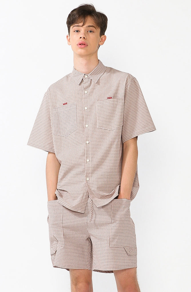 TARGETTO(ターゲット)  CHECK SHORT PANTS_LIGHT BEIGE