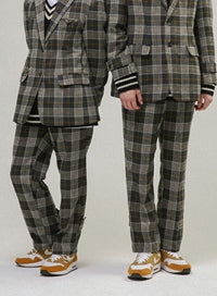 TARGETTO(ターゲット)  STRAP BANDING SLACKS_GRAY CHECK