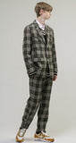 TARGETTO(ターゲット)  STRAP BANDING SLACKS_GRAY CHECK