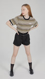 TARGETTO(ターゲット)  SHIRRING SHORT PANTS_BLACK