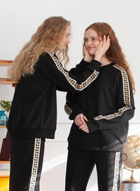 TARGETTO(ターゲット) LOGO TAPE SWEAT SHIRT_BLACK