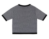 TARGETTO(ターゲット) MINI STRIPE KNIT_BLACK&WHITE