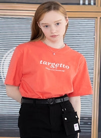 TARGETTO(ターゲット)  NEO LOGO TEE SHIRT_CORAL