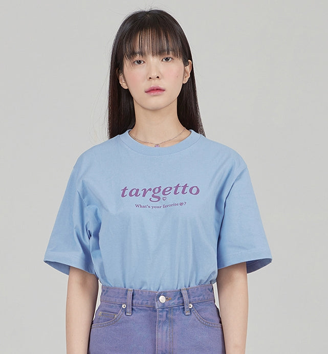 TARGETTO(ターゲット)  NEO LOGO TEE SHIRT_LIGHT BLUE