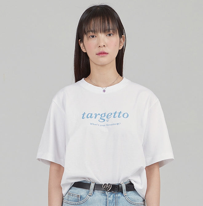 TARGETTO(ターゲット)  NEO LOGO TEE SHIRT_WHITE