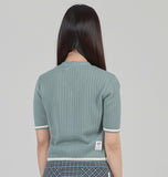 TARGETTO(ターゲット)  RIBBED KNIT CARDIGAN_MINT
