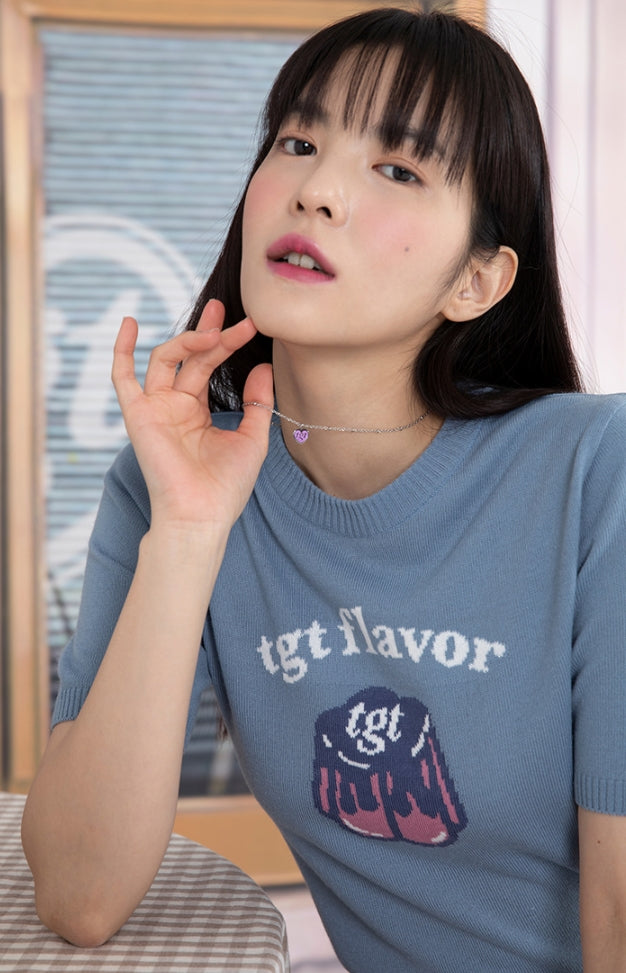 TARGETTO(ターゲット)  PUDDING KNITWEAR_LIGHT BLUE