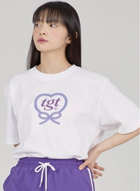 TARGETTO(ターゲット) HEART RIBBON TEE SHIRT_WHITE