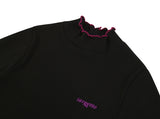 TARGETTO(ターゲット)  RIBBED HALF NECK TEE SHIRT_BLACK