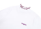 TARGETTO(ターゲット)  RIBBED HALF NECK TEE SHIRT_WHITE