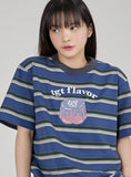 TARGETTO(ターゲット) PUDDING STRIPE TEE SHIRT_NAVY