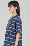 TARGETTO(ターゲット) PUDDING STRIPE TEE SHIRT_NAVY