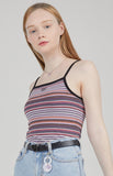 TARGETTO(ターゲット)  STRIPED SLEEVELESS TOP_PURPLE