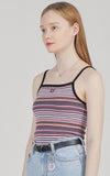 TARGETTO(ターゲット)  STRIPED SLEEVELESS TOP_PURPLE