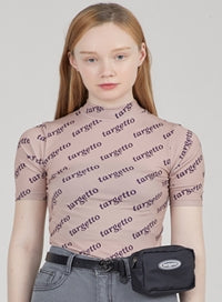 TARGETTO(ターゲット)  DTP HALF NECK TEE SHIRT_LIGHT BEIGE