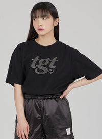 TARGETTO(ターゲット)  TGT HOTFIX LOGO TEE SHIRT_BLACK