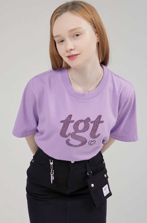 TARGETTO(ターゲット)  TGT HOTFIX LOGO TEE SHIRT_LIGHT PURPLE