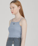 TARGETTO(ターゲット)  RIBBED SLEEVELESS TOP_LIGHT BLUE