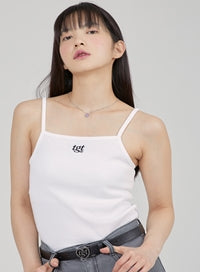 TARGETTO(ターゲット)  RIBBED SLEEVELESS TOP_WHITE