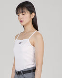 TARGETTO(ターゲット)  RIBBED SLEEVELESS TOP_WHITE