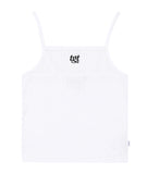 TARGETTO(ターゲット)  RIBBED SLEEVELESS TOP_WHITE