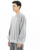 マスノウン(MASSNOUN)  SAFETY IGNORANCE OVERSIZED CREWNECK MFZCR001-GY