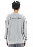 マスノウン(MASSNOUN)  SAFETY IGNORANCE OVERSIZED CREWNECK MFZCR001-GY