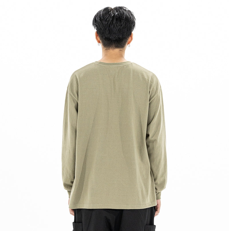 マスノウン(MASSNOUN)  SAFETY IGNORANCE OVERSIZED LONG SLEEVES MFZLS001-KK