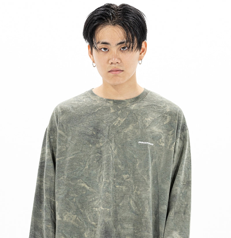 マスノウン(MASSNOUN)    TIE-DYE OVERSIZED LONG SLEEVES MFZLS002-KK